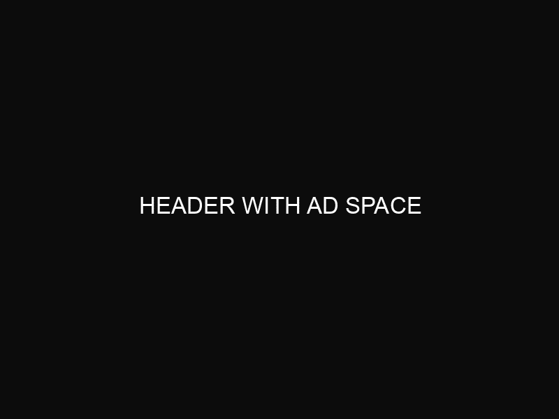 header with ad space 422